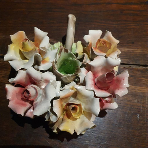 Capodimonte Porzellan-Kerzenständer
