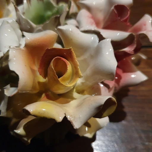 Capodimonte Porzellan-Kerzenständer