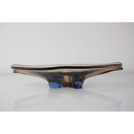 Image 1 of Schale aus Kunstglas von Zelezno Borske Sklo, Tschechoslowakei 1960