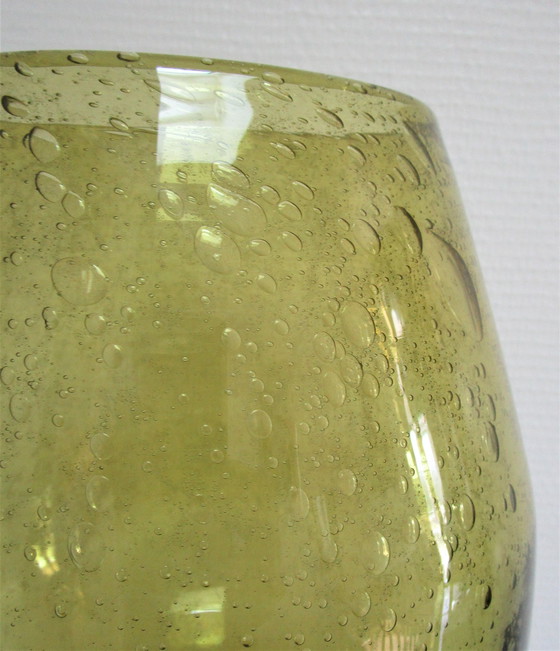 Image 1 of Vase Glas Biot Stempel H.38 Cm