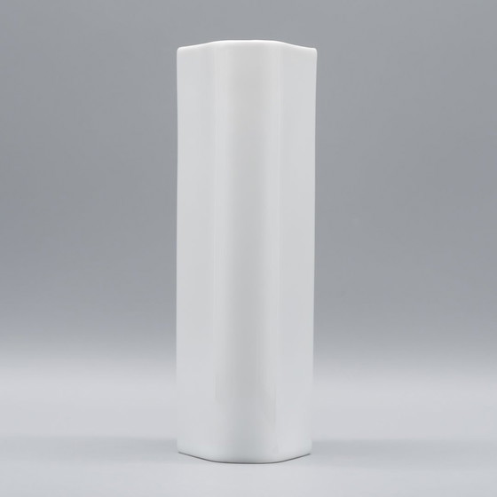 Image 1 of Rosenthal Glänzende Porzellan Vase Duo Tapio Wirkkala 60S Vintage Iconic Form