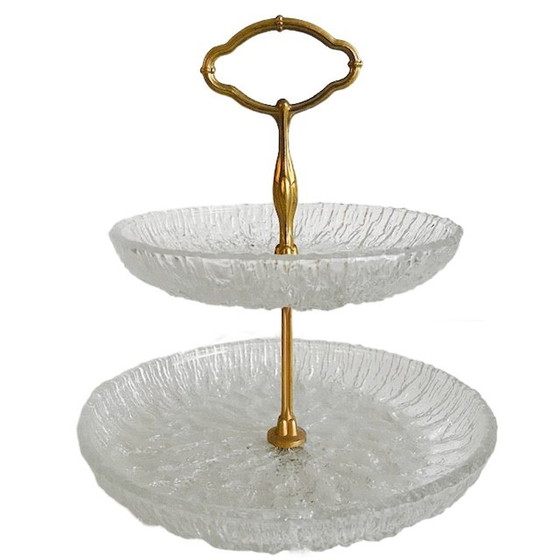 Vintage Etagere Kristall gold hollywood regency 40.02 Whoppah