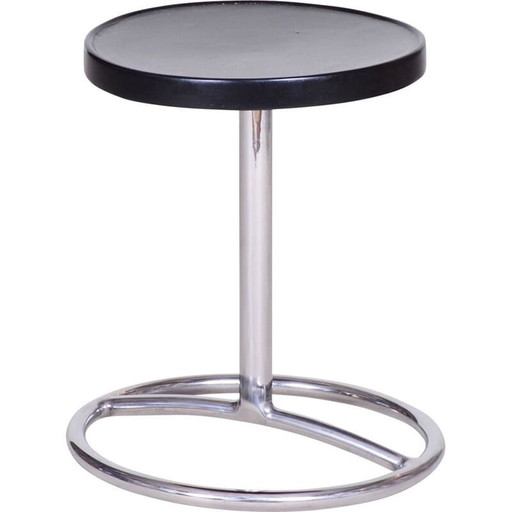 Vintage Holz und Stahl Klavierhocker, 1930er Jahre