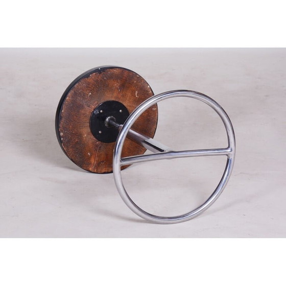 Image 1 of Vintage Holz und Stahl Klavierhocker, 1930er Jahre