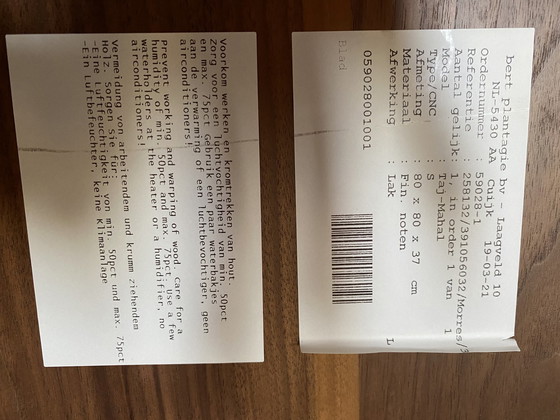 Image 1 of Bert Plantagie Taj Mahal Couchtisch XL Nussbaum