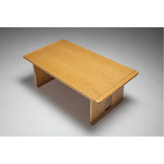 Image 1 of Vintage Couchtisch aus Kiefernholz von Afra und Tobia Scarpa für Maxalto, Italien 1970