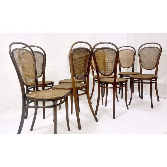 Image 1 of Satz von 8 Bugholzstühlen von Thonet, Österreich 1930er Jahre