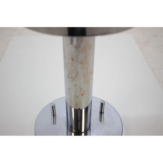 Image 1 of Vintage-Wandleuchte von Šenov aus Glas und Metall, Tschechien 1970