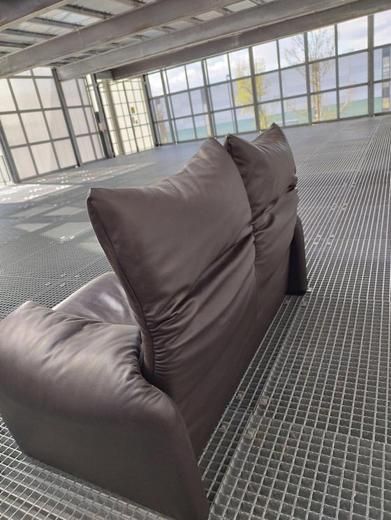 Image 1 of Cassina Maralunga 2-Sitzer-Ledersofa
