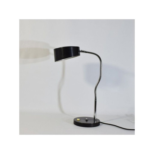 Vintage Philips Lampe aus schwarz lackiertem Metall, 1950