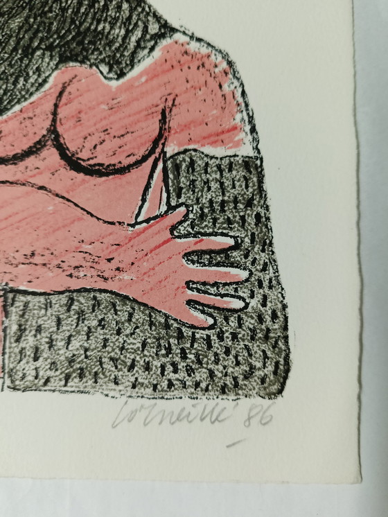 Image 1 of Corneille 1986 - Akt mit Vogel und Sonne