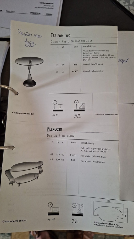 Image 1 of Elio Vigna – Flexuoso Couchtisch