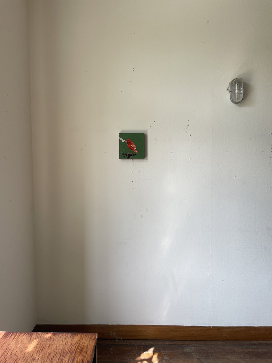 Image 1 of Porträt des Orangenkanarienvogels