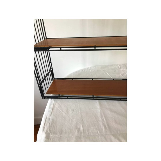Image 1 of Vintage Multistrux Regal aus Teakholz und Eisen von Multimueble, Spanien 1960