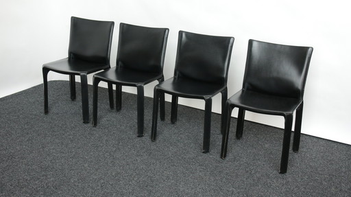 4x Cassina Mario Bellini 'CAB 412' Stölen