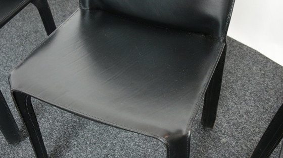 Image 1 of 4x Cassina Mario Bellini 'CAB 412' Stölen