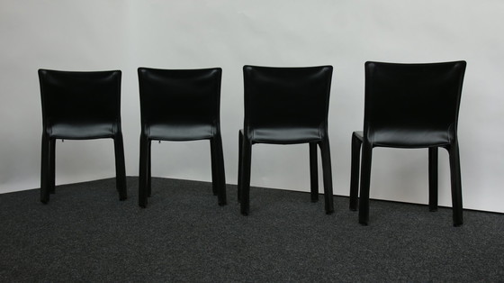 Image 1 of 4x Cassina Mario Bellini 'CAB 412' Stölen