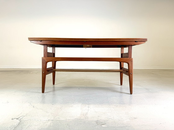 Image 1 of Mid Century Elevator Couchtisch Trioh Teak