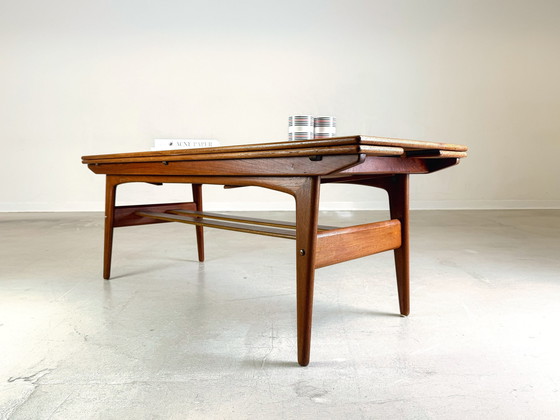 Image 1 of Mid Century Elevator Couchtisch Trioh Teak