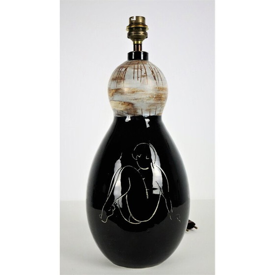 Image 1 of Keramiklampe von Charles René Neveux für Vallauris Cerenne, 1950