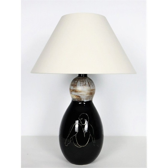 Image 1 of Keramiklampe von Charles René Neveux für Vallauris Cerenne, 1950