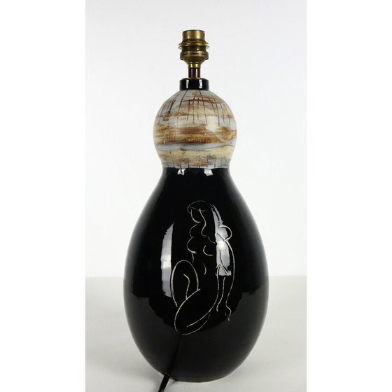 Image 1 of Keramiklampe von Charles René Neveux für Vallauris Cerenne, 1950