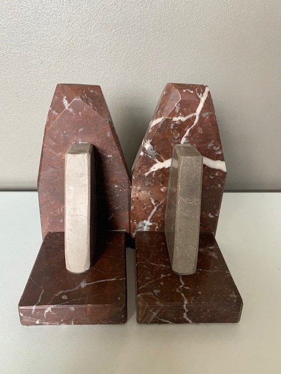 Image 1 of Art Deco Marmor Buchstützen