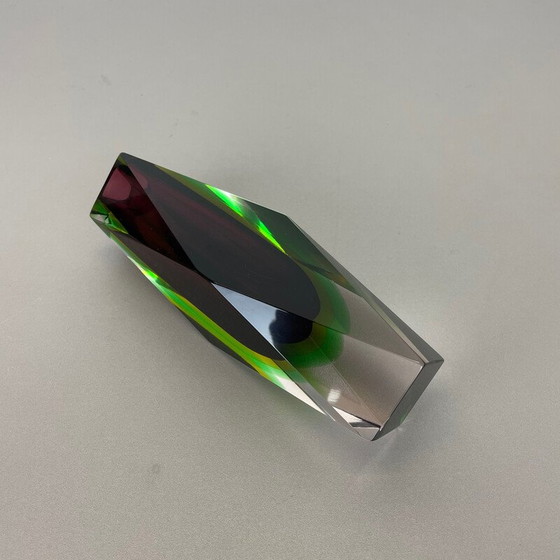 Image 1 of Sommerso-Vase aus Muranoglas von Flavio Poli, Italien 1970er Jahre