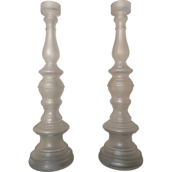 Image 1 of Paar Vintage-Kerzenständer im Art-Deco-Stil, 1930