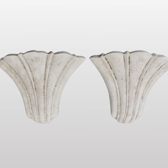 Image 1 of Muschelförmige Wandlampe, Frankreich 1980