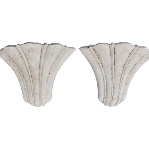 Muschelförmige Wandlampe, Frankreich 1980