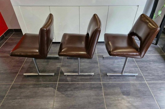 Image 1 of Suite Von 3 Stühlen Design Von Georges Frydman, 1960er Jahre