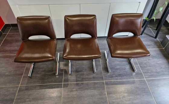 Image 1 of Suite Von 3 Stühlen Design Von Georges Frydman, 1960er Jahre