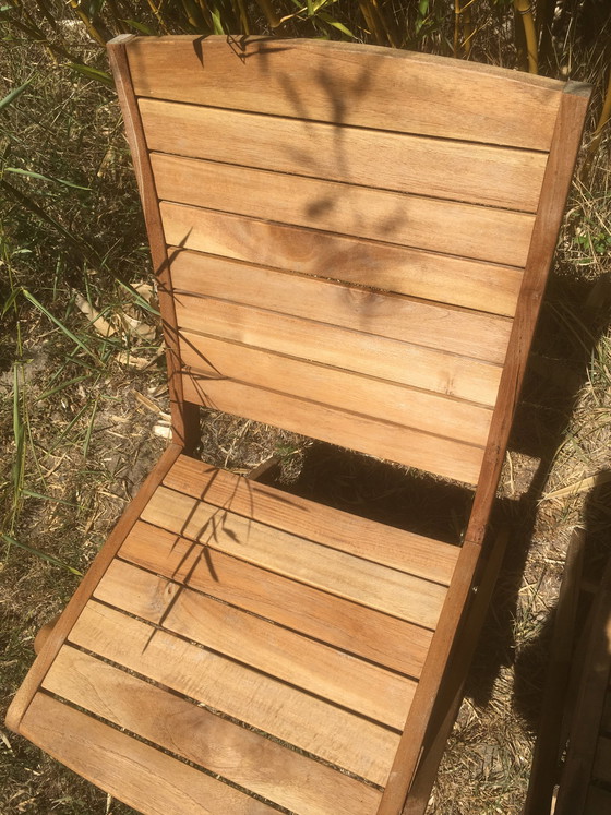 Image 1 of Paar Gartenklappstühle im Vintage-Stil