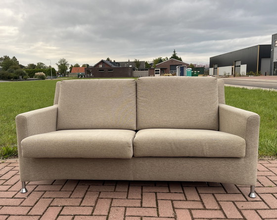 Image 1 of 2.5+2-Sitzer Leolux Stoffsofa Sand/Camel