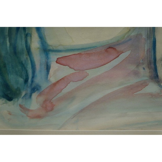 Image 1 of Vintage-Aquarell "nackte Frau" von Georg Nilsson, 1946