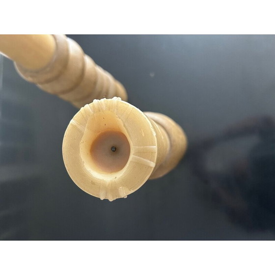 Image 1 of Paar brutalistische Kerzenleuchter, 1970