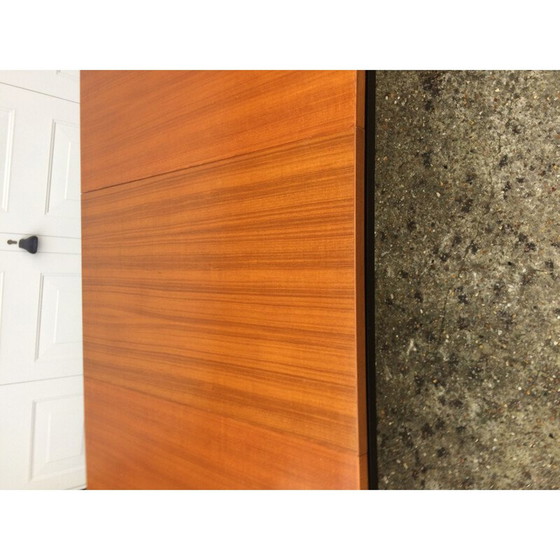 Image 1 of Vintage-Tisch aus Metall und Holz von Marcel Gascoin für Alvéole, 1950