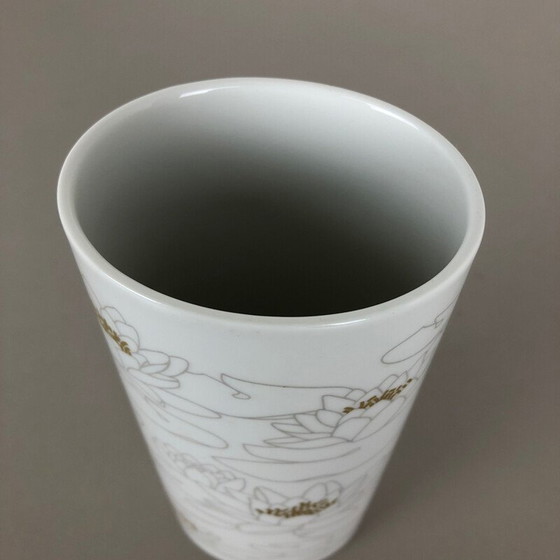 Image 1 of Große Vintage OP Art Vase Porzellan von Rosenthal Studio Line Deutsch 1970er Jahre