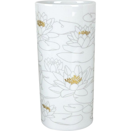 Große Vintage OP Art Vase Porzellan von Rosenthal Studio Line Deutsch 1970er Jahre