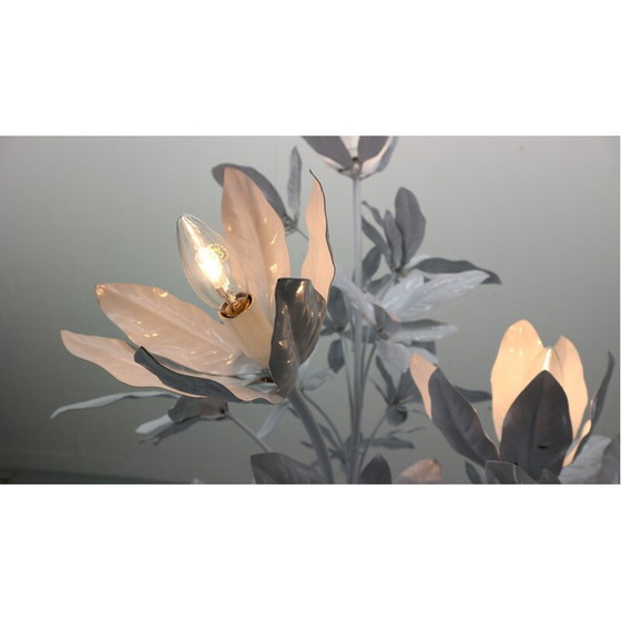 Image 1 of Weiße florale Stehleuchte von Hans Kögl