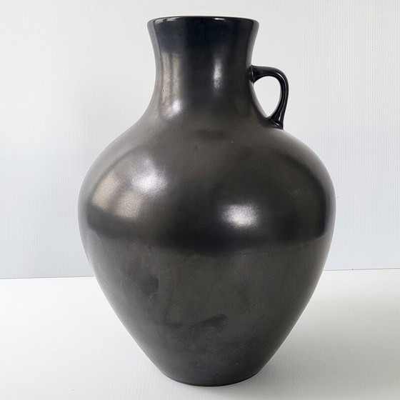 Image 1 of Schwarze Vase aus Keramik, 1950