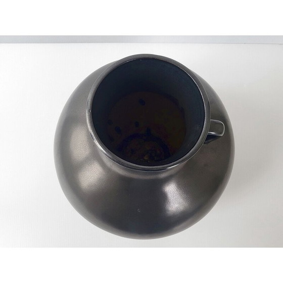 Image 1 of Schwarze Vase aus Keramik, 1950