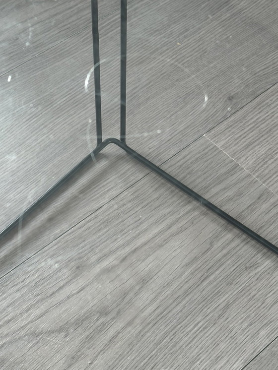 Image 1 of Max Sauze 1970 Beistelltisch Vintage Tisch Glas Design