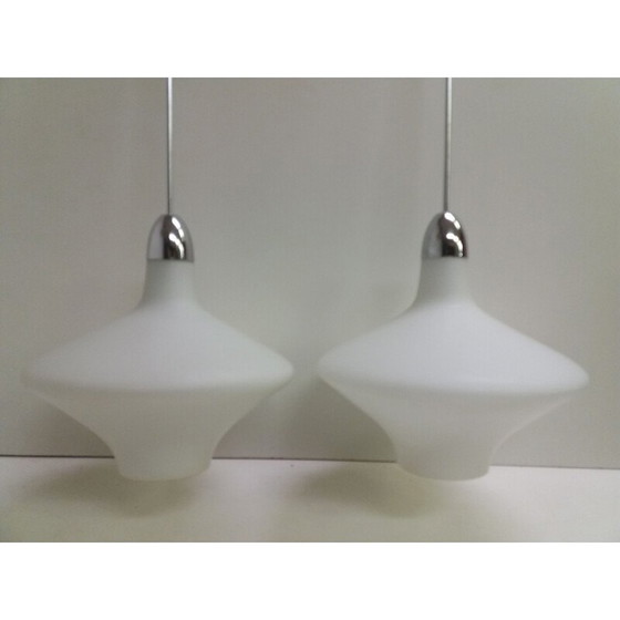 Image 1 of Paar Mid-Century-Kronleuchter Napako 1960er Jahre