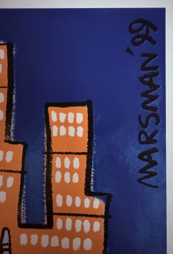 Image 1 of Jean Paul Marsman, handsignierter und nummerierter Siebdruck.