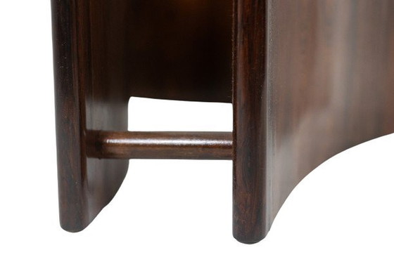 Image 1 of Couchtisch Aus Palisanderholz, Konkav geformt. 1970er Jahre.