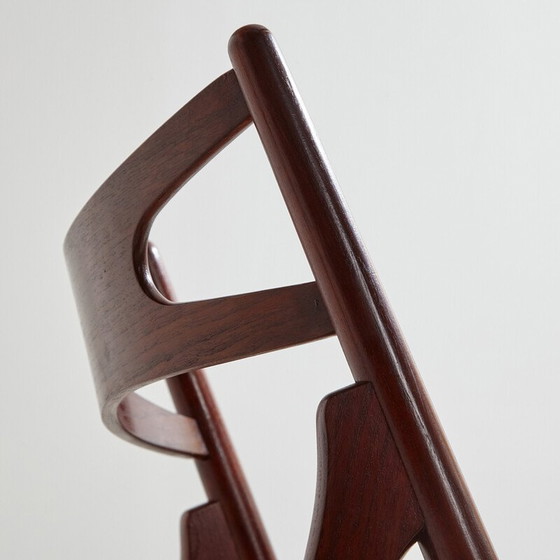 Image 1 of 4 Stühle Modell Ch29P Sawbuck aus Teakholz von Hans J. Wegner für Carl Hansen und Søn, 1950er Jahre