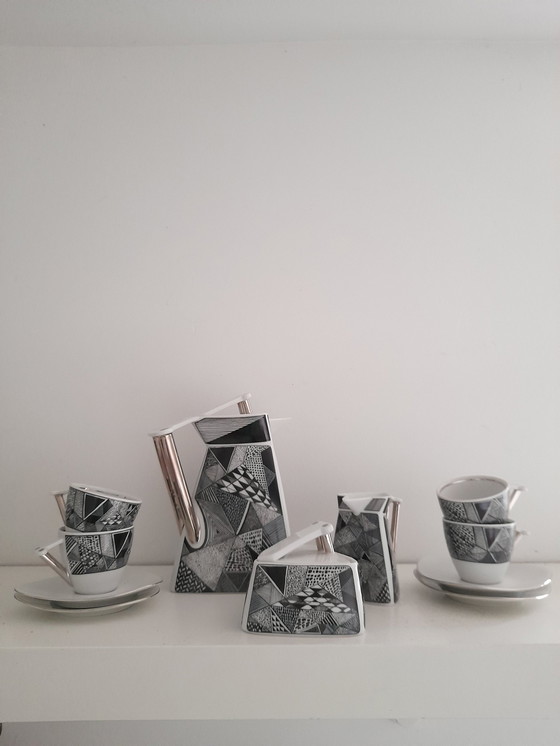 Image 1 of 80S Grafik-Kaffee-Set für 4 Personen Thun Studio