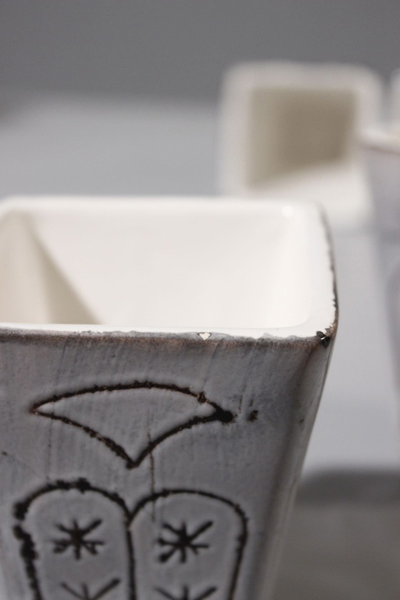 Image 1 of Service À Whisky Vallauris Liqueur 1950S Style Capron Barbier Reynaud Cimal